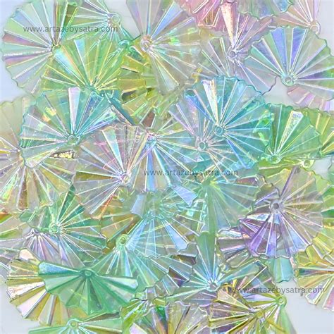 Assorted Fan Shell Plastic Beads (1 Hole) | Size : 30mm | Qty : 6pcs ...