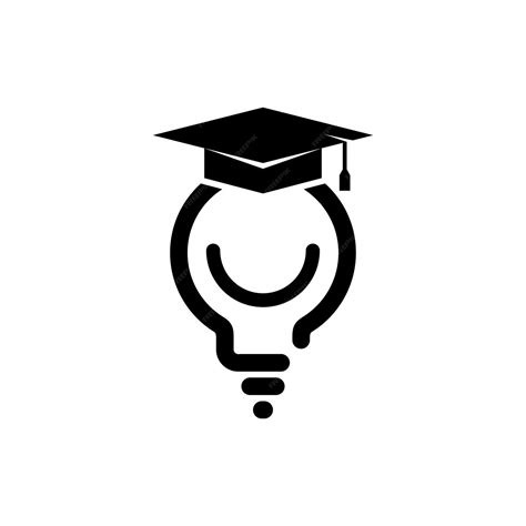 A lamp wearing a toga hat symbolizes intelligence vector illustration ...