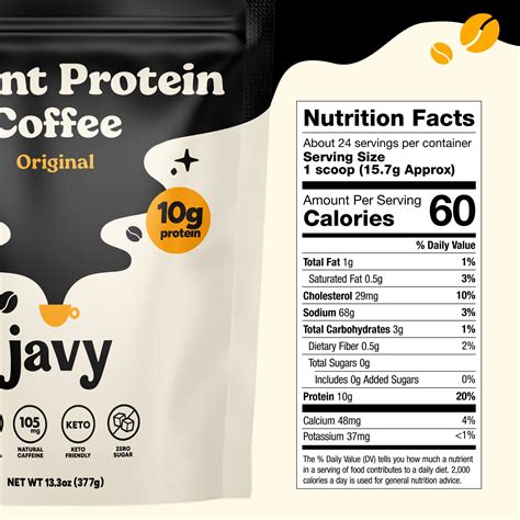 Javy Instant Coffee High Protein Powder, Iced Coffee, Protein Drinks ...