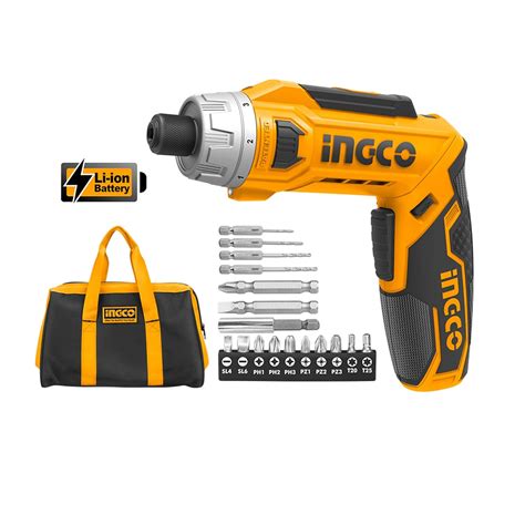 INGCO Lithium-Ion Cordless Screwdriver 1/4 inch | 8V Screwdriver ...