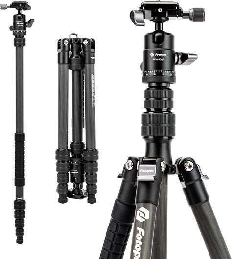 Buy FotoPro X-Go Carbon 4.7ft Fiber Tripod | Lightweight Travel Tripod ...