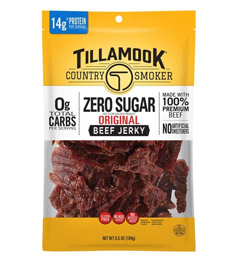 Tillamook Country Smoker Keto Friendly Zero Sugar Original Beef Jerky ...