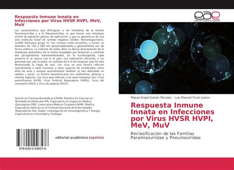 Buy Respuesta Inmune Innata en Infecciones por Virus HVSR HVPI, MeV ...