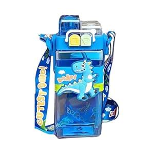 AWEJOY Cute Dino Water Bottle for Kids – 520ml Leakproof BPA-Free ...