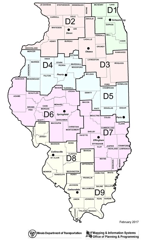 Map Of Illinois Districts