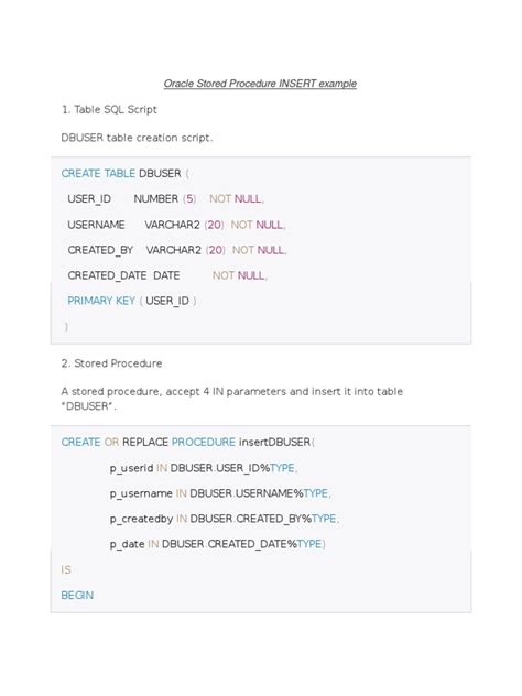 How to Write Procedure in Oracle SQL Using SQL Developer 的图像结果
