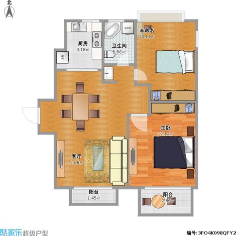 改造75平小两居，两室改三室装修效果图-中国木业网