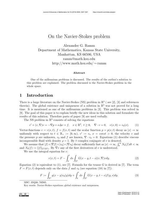 Image result for Navier-Stokes Science Problem