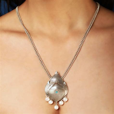 Gangotri Necklace – Avyaktaa: Online Silver Jewelry