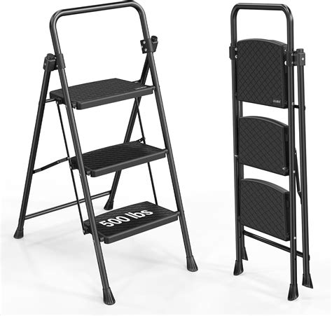 LUISLADDERS 3 Step Ladder, Folding Step Stool with India | Ubuy