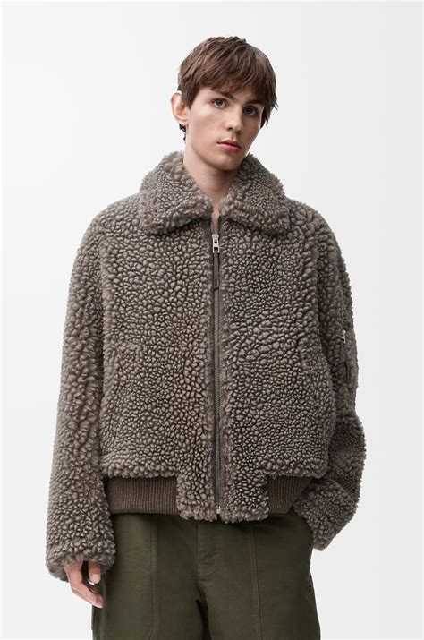 Jacket in shearling Grey - LOEWE