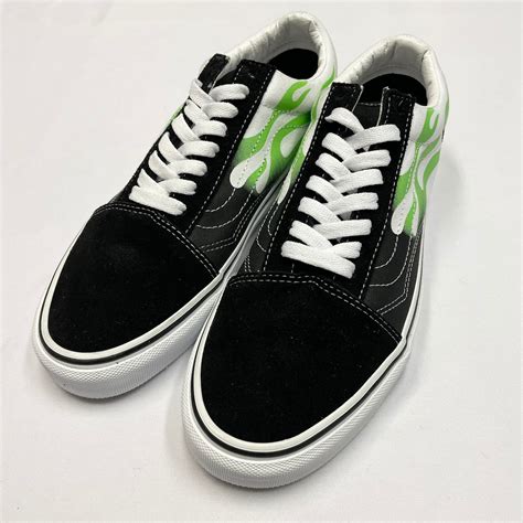 00’s VANS OLD Skool “green flame” | SKIPSKIP