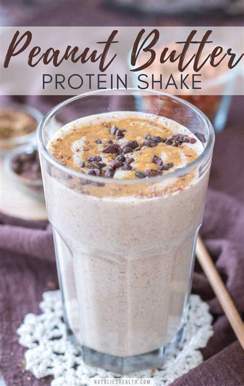 Peanut butter protein shake – Artofit
