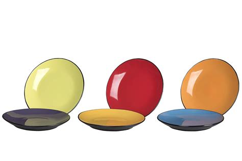 Buy Klikel 6 Pack of Colored Dinner Plates - Dishwasher And Microwave ...