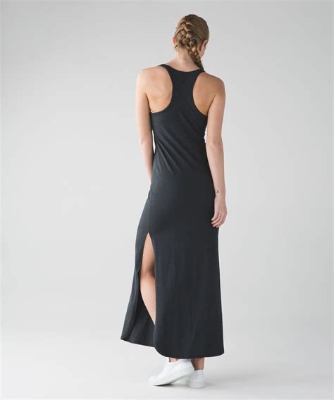 Lululemon Refresh Maxi Dress II - Heathered Black (First Release ...