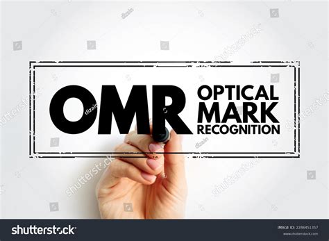 Omr Optical Mark Recognition Process Reading Stock Photo 2286451357 ...