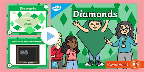 Foundation Phase Maths 2D Shapes Diamonds PowerPoint (CAPS)