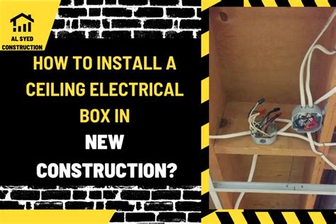 Image result for How to Install Ceiling Electrical Box