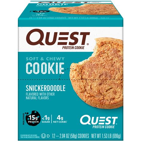 Quest Nutrition Protein Cookie Snickerdoodle -- 12 Cookies - Vitacost