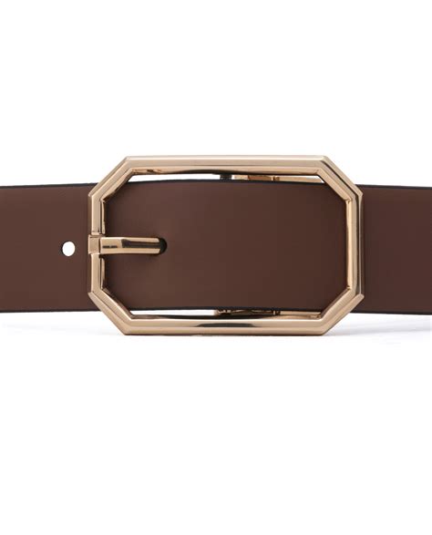 Rare Rabbit Men's Liono Black Belt Leather