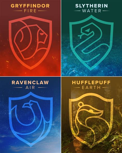 Harry Potter House Logos