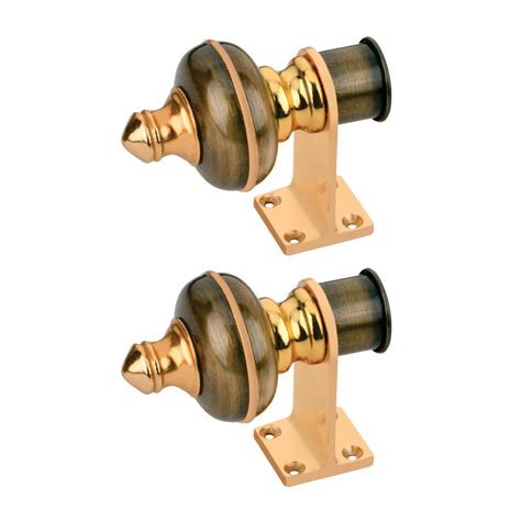 Antique Gold Finish Mandir Curtain Brackets – Elevate Your Sacred Space ...