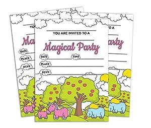Darling Souvenir White Birthday Invitation Card Printable Elegant Fill ...