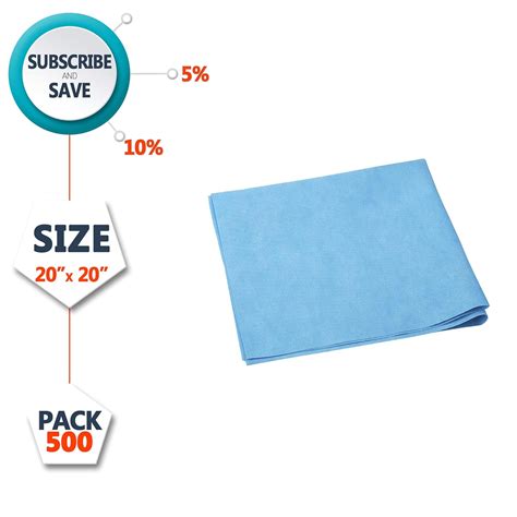 Buy EZGOODZ Sterilization Wraps 20 x 20 in Bulk. Pack of 500 Blue Non ...