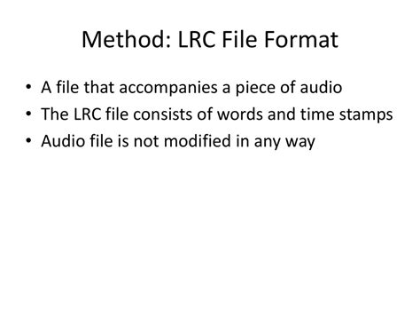 Image result for LRC File Format