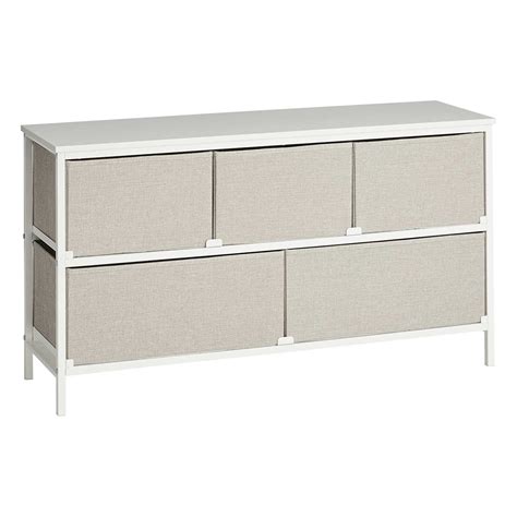 Seth 5-Drawer Storage Chest, Light Grey