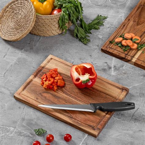 Buy Aurum Crafts Rectangular Acaica Wood Small Cutting Board for ...