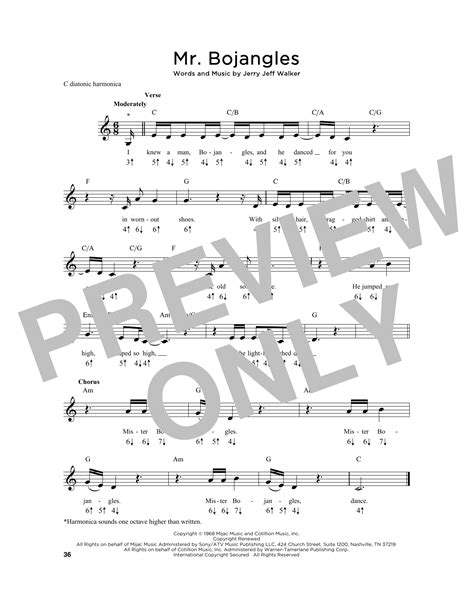 Guitar Chords For Mr Bojangles