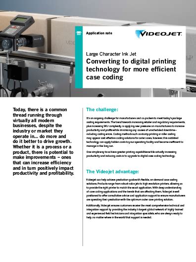 Videojet 2351 and 2361 | Videojet