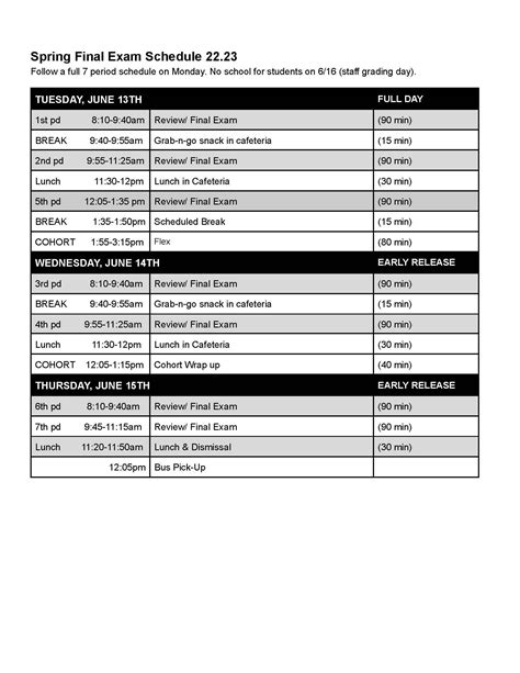 2022-23 Bell and Block Schedule - Student and Family Resources ...