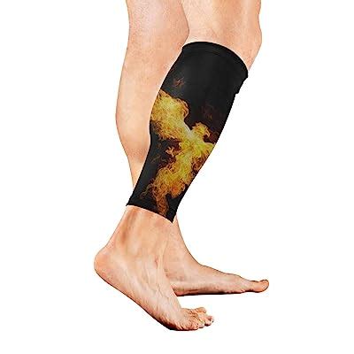 Buy HTJZH Asian Phoenix Fire Bird Design Calf Compression Sleeve Leg ...