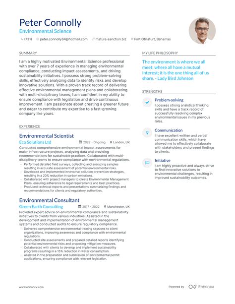 3 Successful Environmental Science Resume Examples And Writing Tips for ...