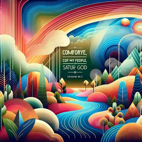 What does Isaiah 40:1 mean? | Bible Art