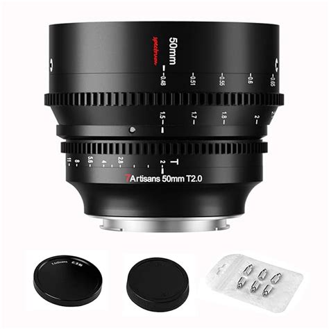 7ar tisans 50mm T2.0 Cine Lens for E-Mount Cameras,Large Aperture Full ...