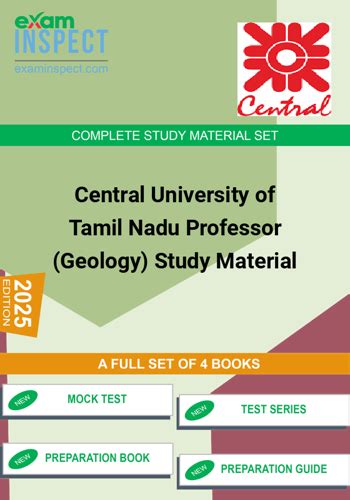 Buy Central University of Tamil Nadu Professor Geology Study Material ...