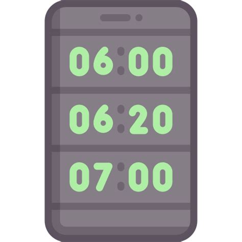 Alarm clock - Free time and date icons