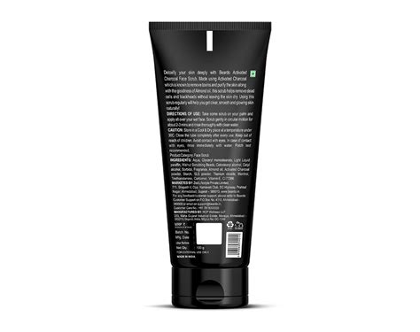 Beardo Activated Charcoal Face Scrub, 100 gm Price, Uses, Side Effects ...