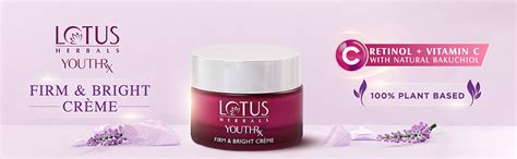 Lotus Herbals YouthRx Firm & Bright Cream | SPF 20 | PA+++ | Bakuchiol ...
