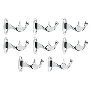 Buy SPOTBIA® Stylish Stainless Steel Chrome Finish Curtain Support for ...