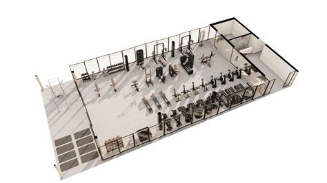 Commercial Gymnasium Floor Plan