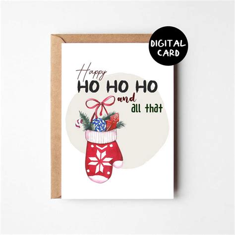 Printable Funny Christmas Card, Xmas Card Printable, Digital Greeting ...