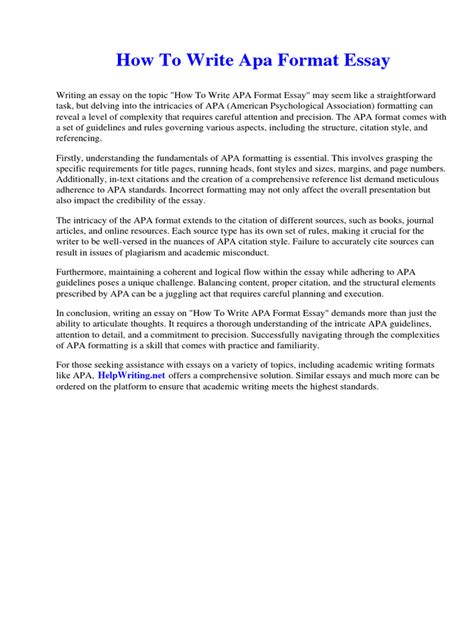 Image result for APA Conventions Essay Tutorial