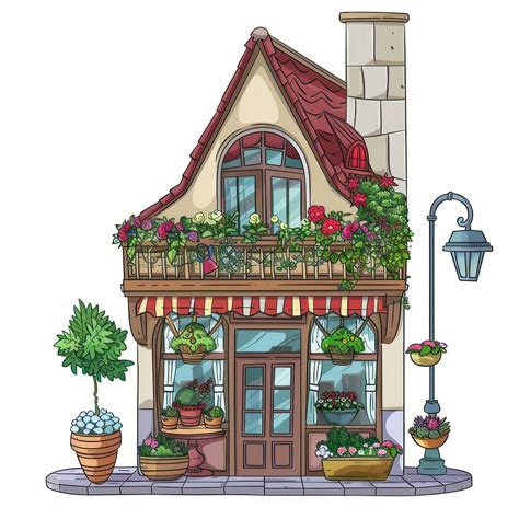 Flower Shop Cartoon 的图像结果