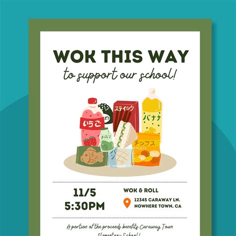 Free Restaurant Fundraiser Flyer Templates for Your Next Event - Asha ...