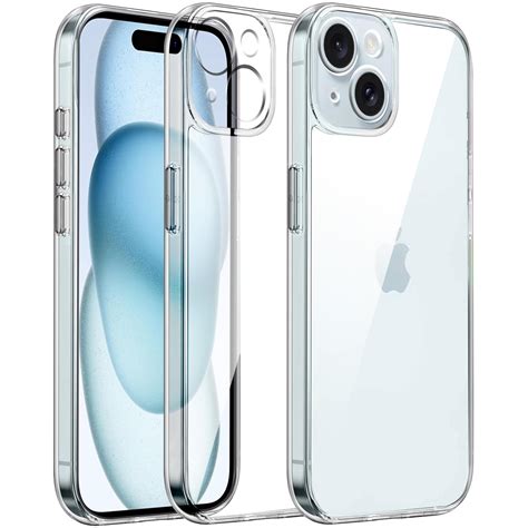 Amozo Case Compatible for iPhone 15 Cover | Transparent Ultra Hybrid ...
