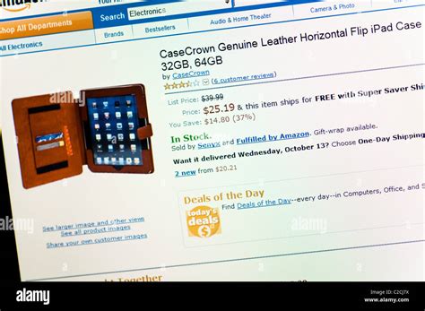 Amazon website screenshot Stock Photo - Alamy